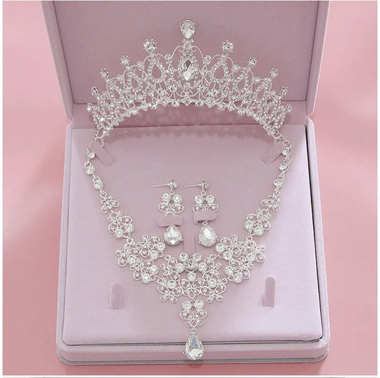Crystal Bridal Tiara Jewelry Set