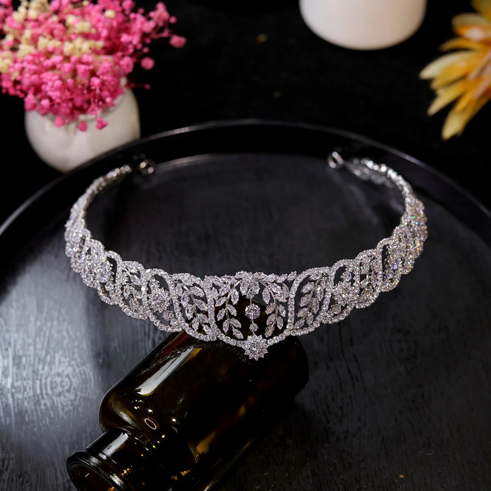 Royal CZ Bridal Tiara Headband